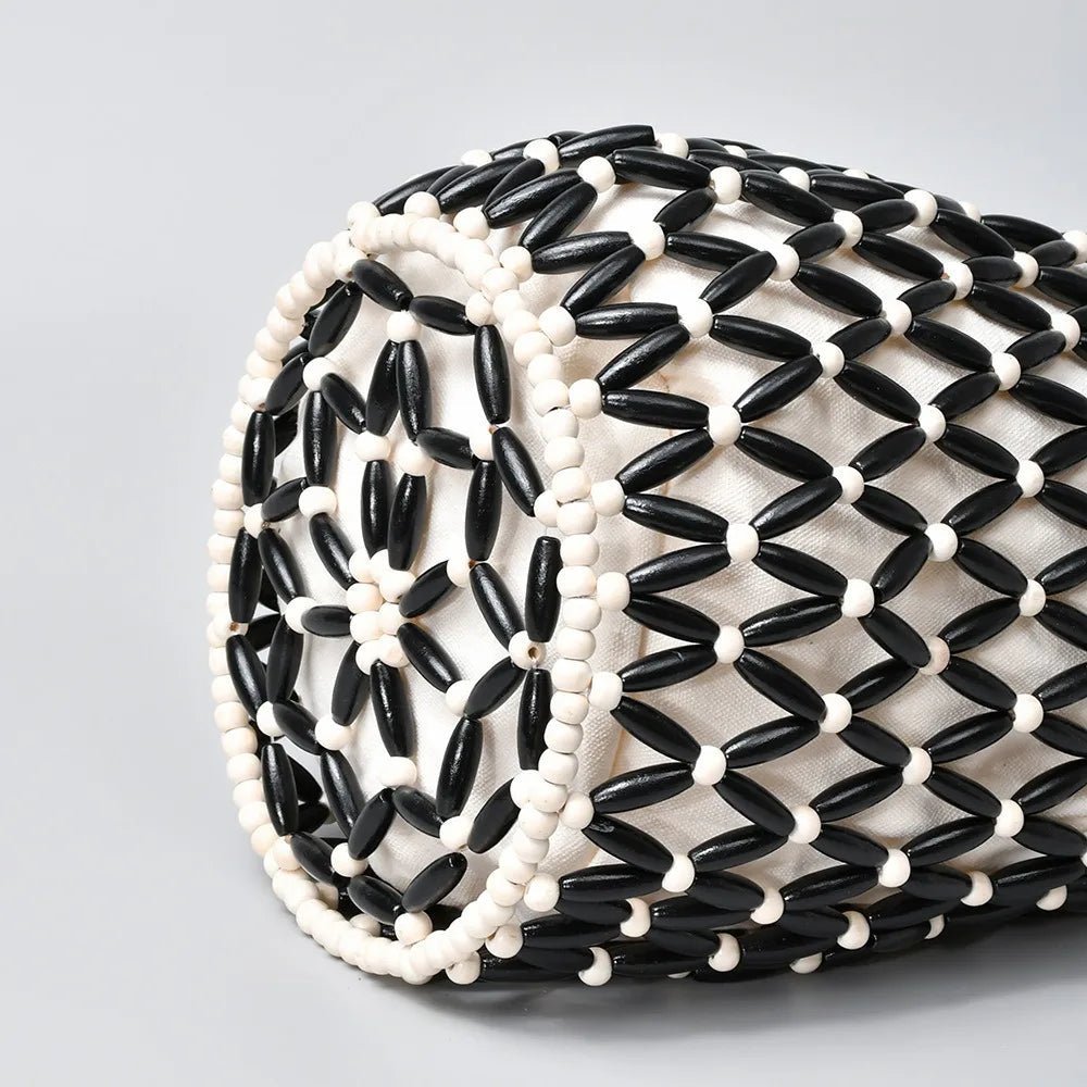 ZEYA - Jessica Woven Beaded Tote Bag