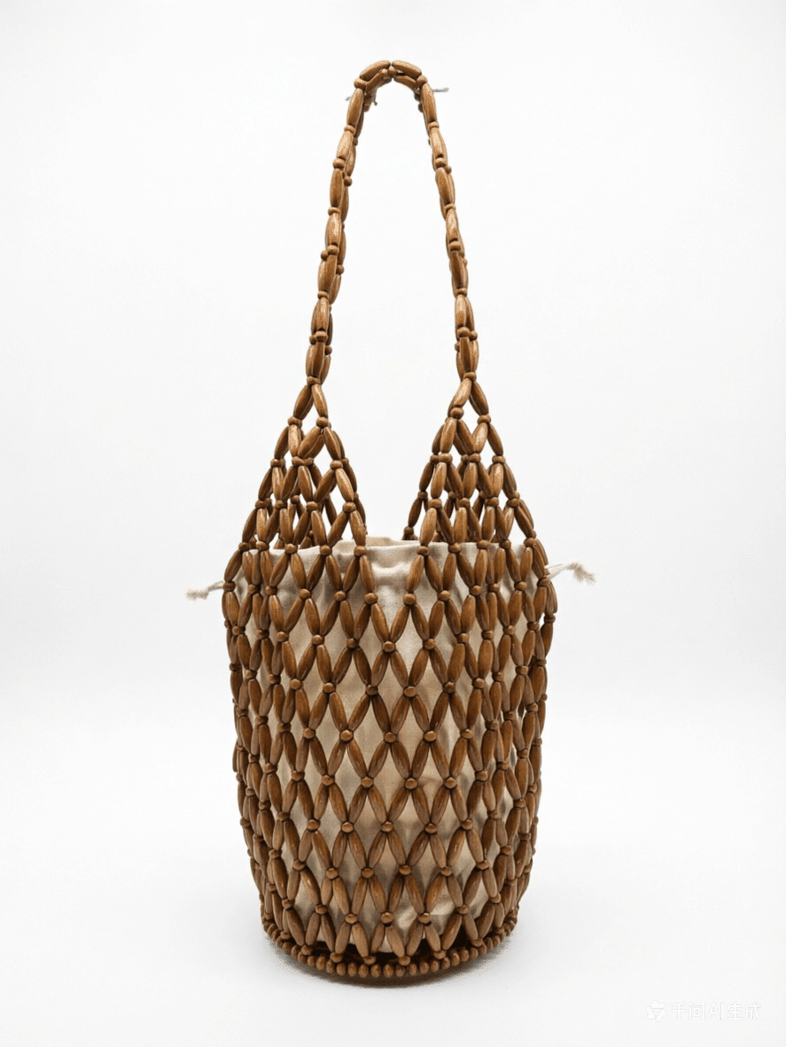 ZEYA - Jessica Woven Beaded Tote Bag