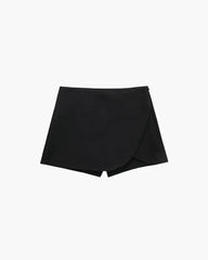 Jolina Jupe-Short Asymétrique Taille Haute