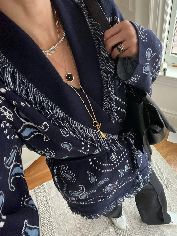 ZEYA - Judy Fringed Long Cardigan