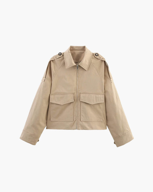 ZEYA - Juliana Cropped Trench Jacket