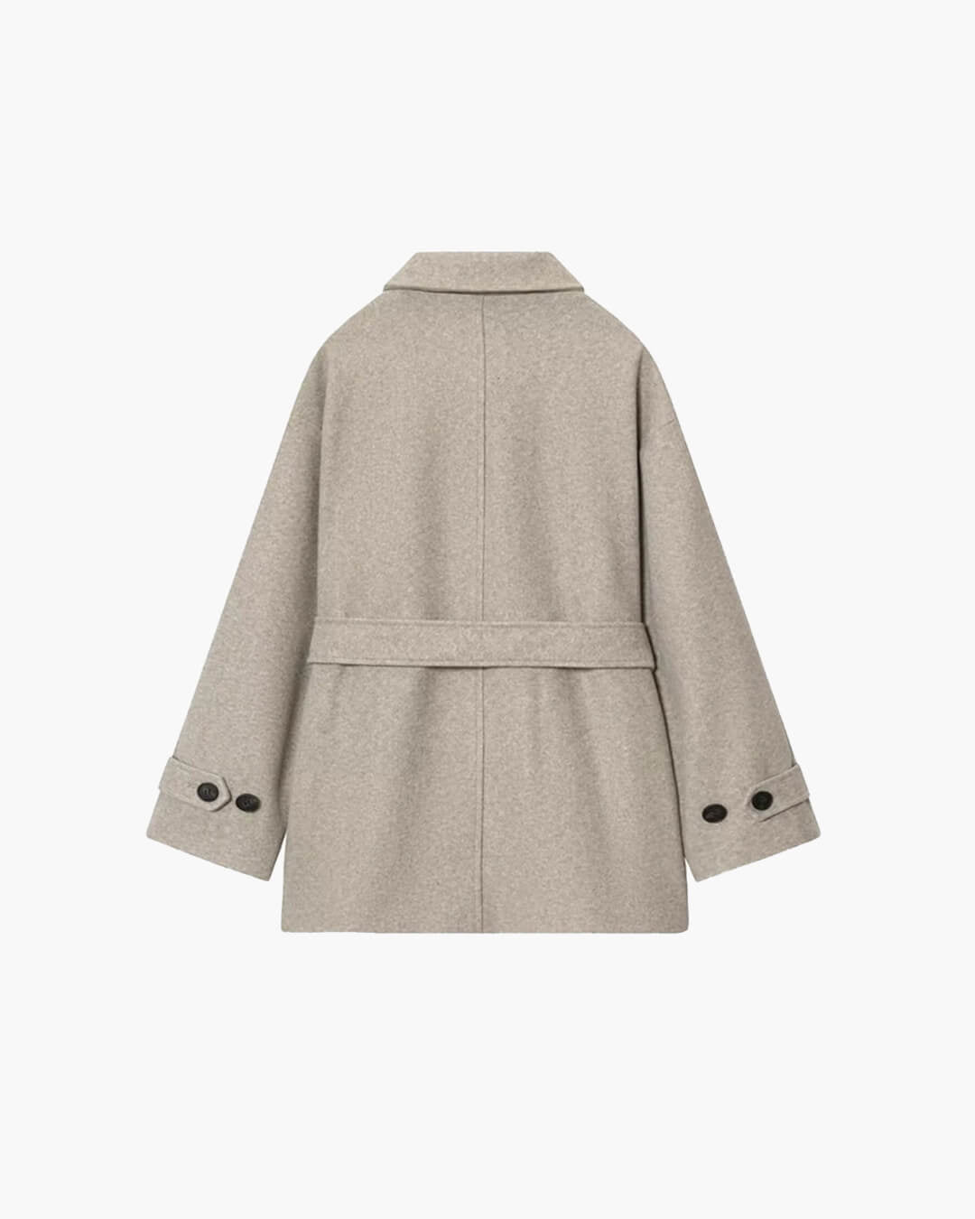 ZEYA - Juliette Faux Wool Coat with Belt