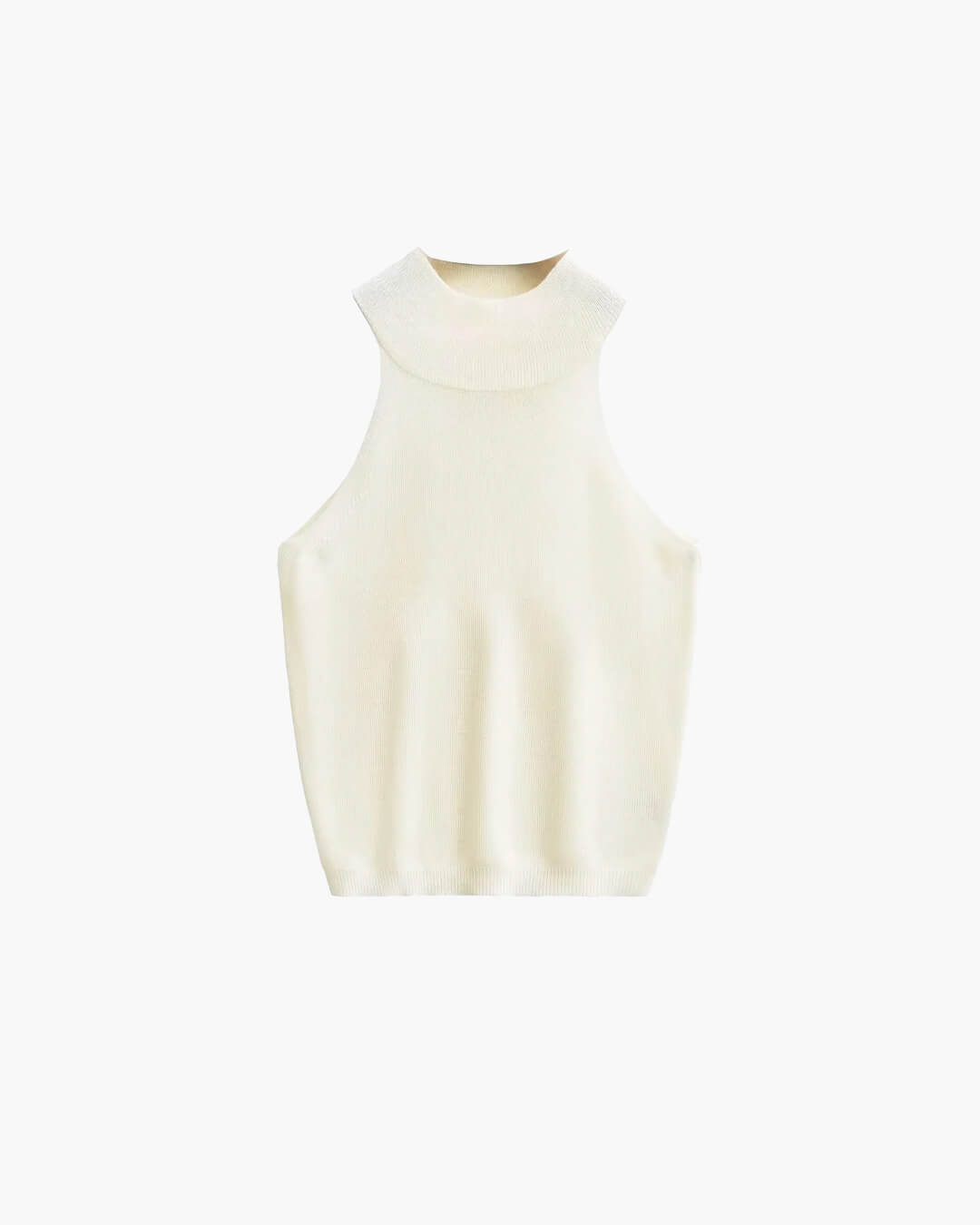 ZEYA - Juliette Halter Neck Sleeveless Knit Crop Top