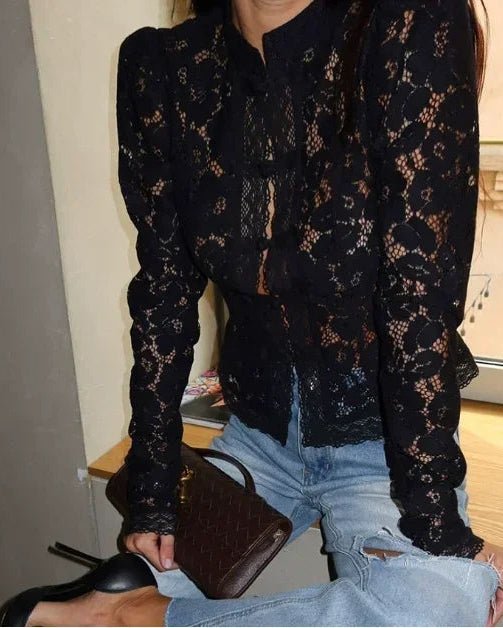 ZEYA - Katarina Puff Sleeve Lace Blouse