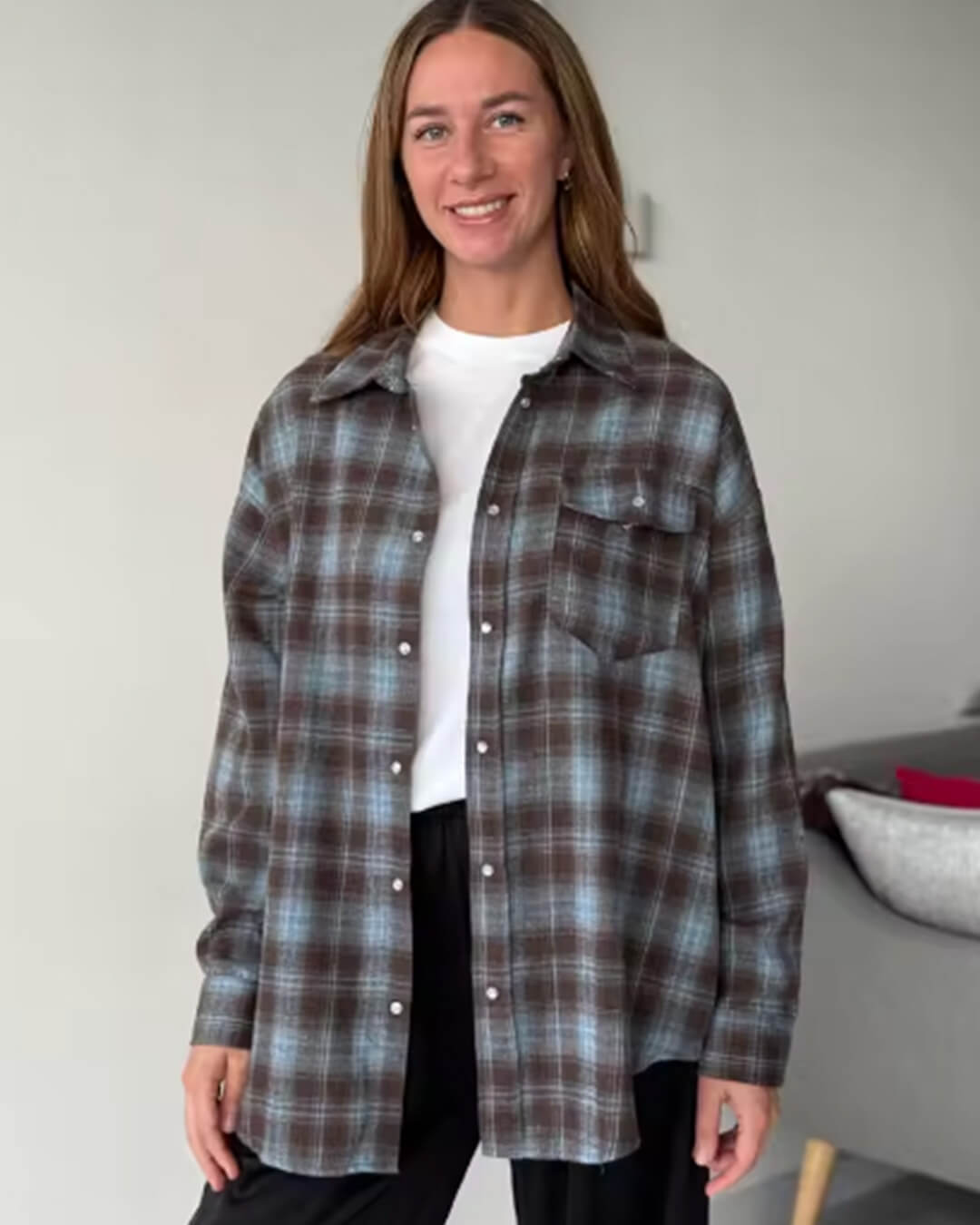 ZEYA - Kate Oversized Plaid Shirt
