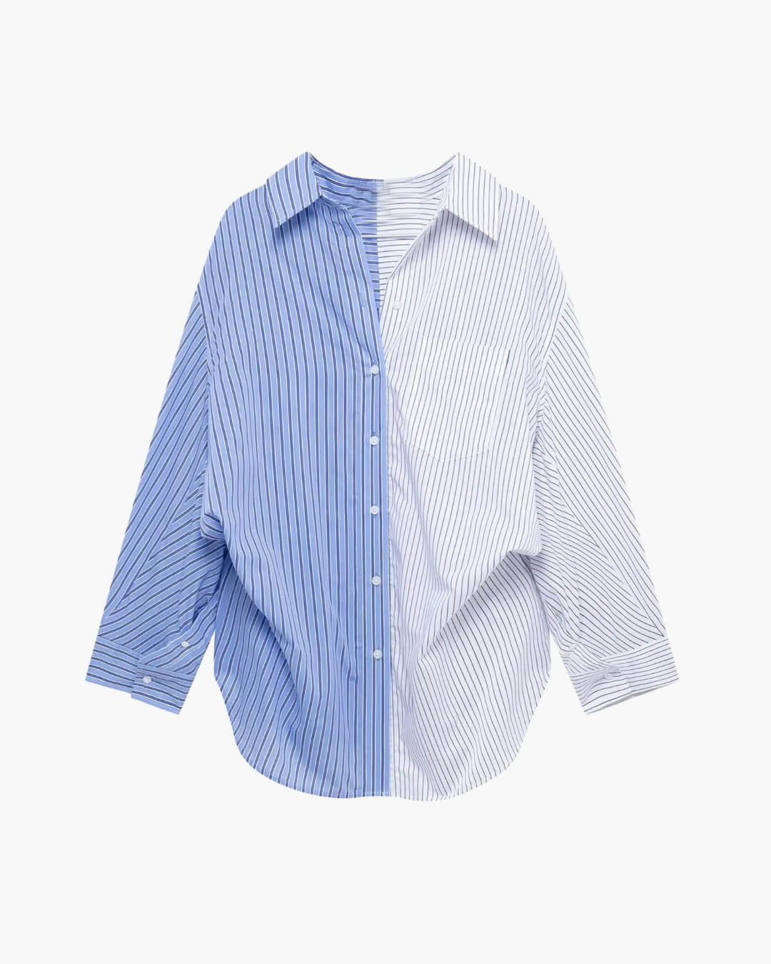 ZEYA - Kathy Bat Sleeve Striped Shirts