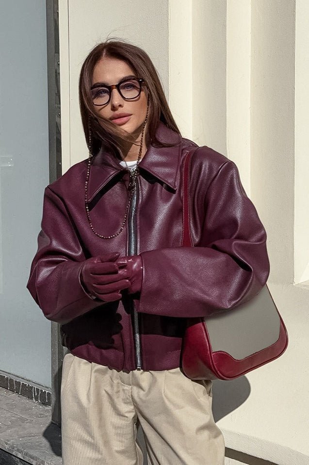 ZEYA - Katie Matte Moto Faux Leather Jacket