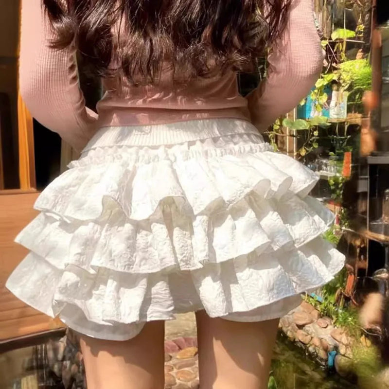 ZEYA - Kaya Crochet Ruffle Hollow-Out Shorts