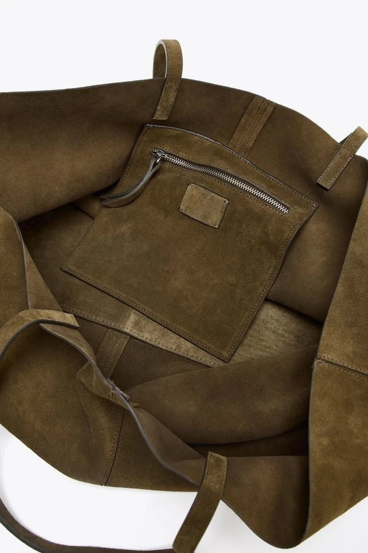 ZEYA - Keira Large Suede Tote Bag
