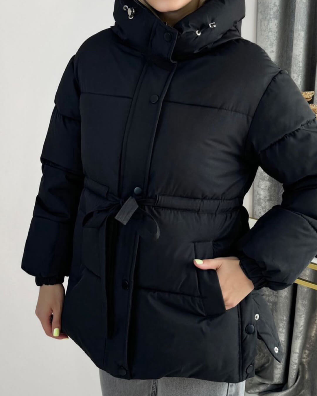 ZEYA - Lani Lace Up Hooded Coat