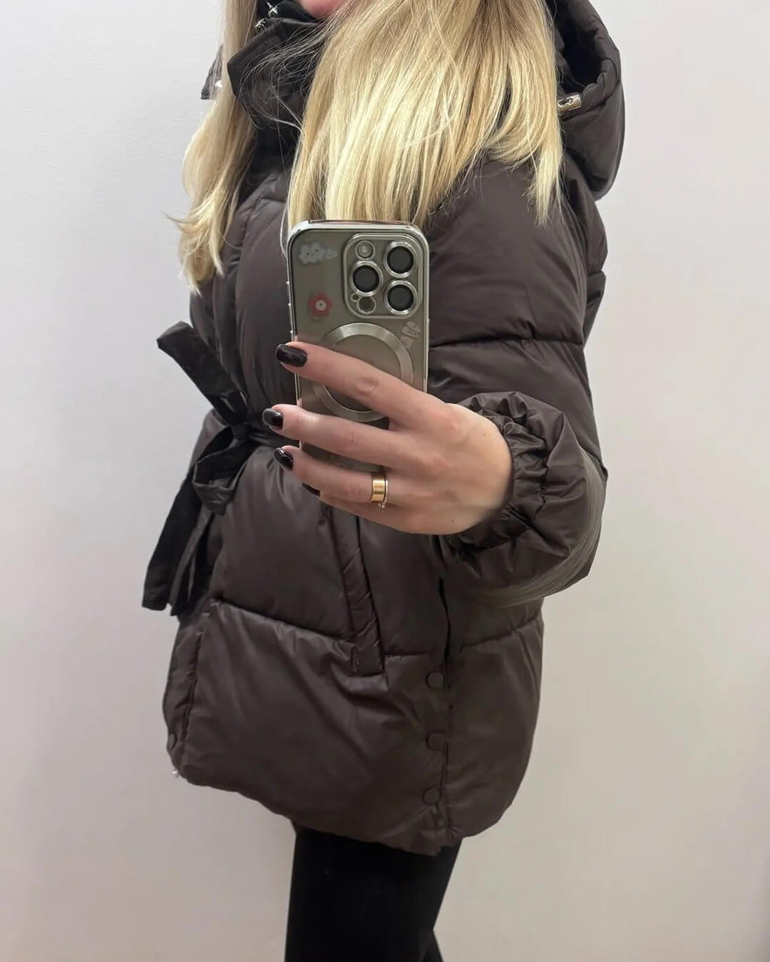 ZEYA - Lani Lace Up Hooded Coat