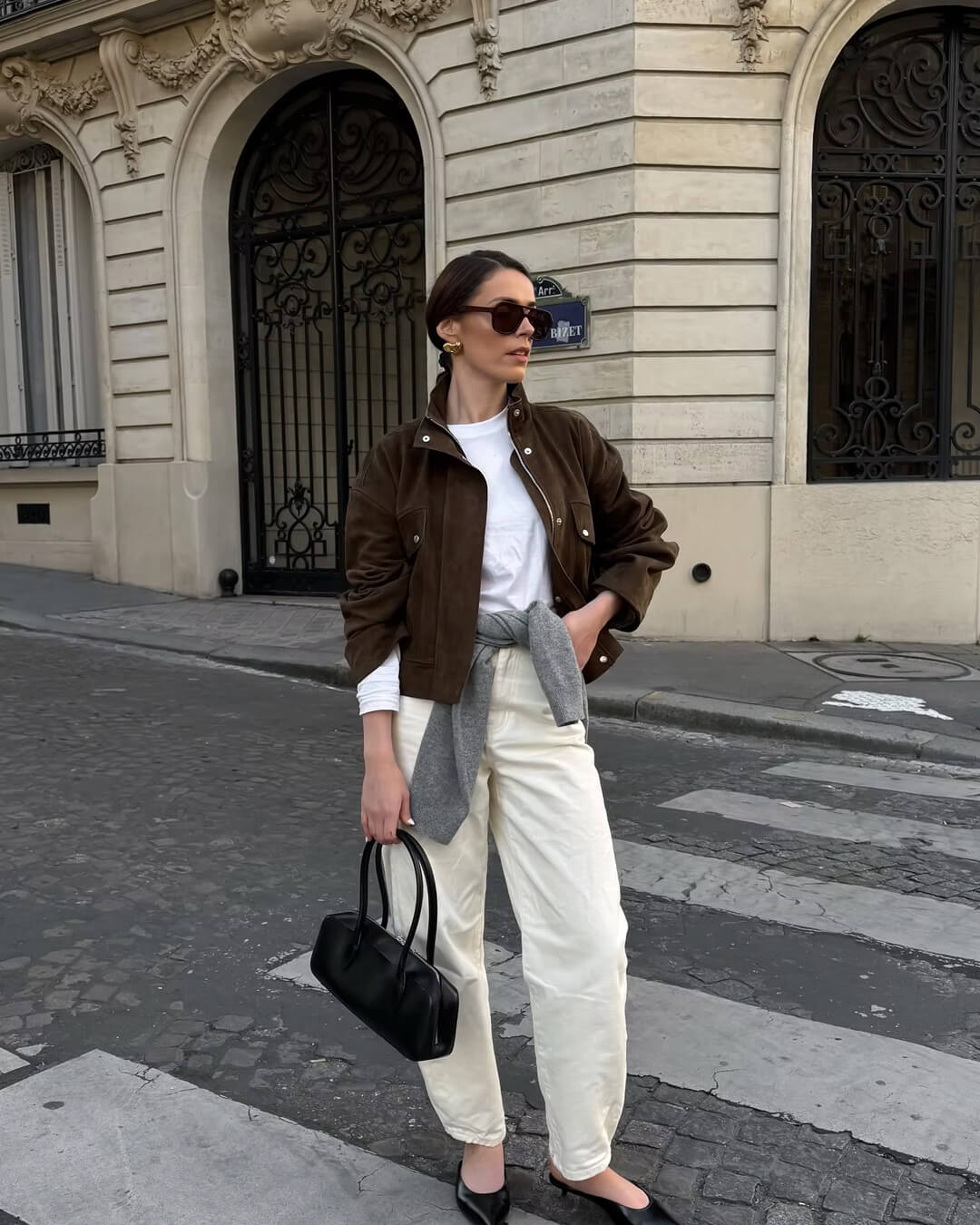 ZEYA - Laura Suede Bomber Jacket