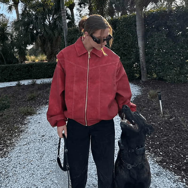 ZEYA - Lena Faux Leather Jacket