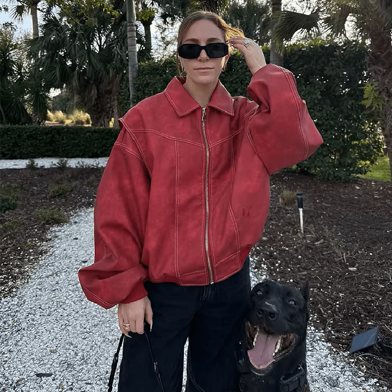 ZEYA - Lena Faux Leather Jacket