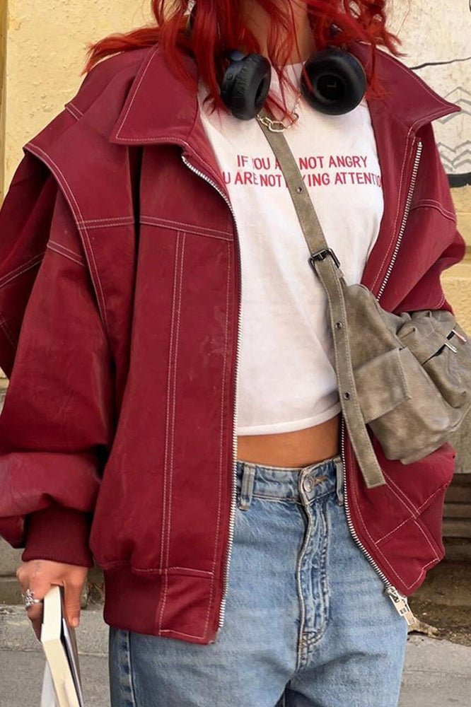 ZEYA - Lena Faux Leather Jacket