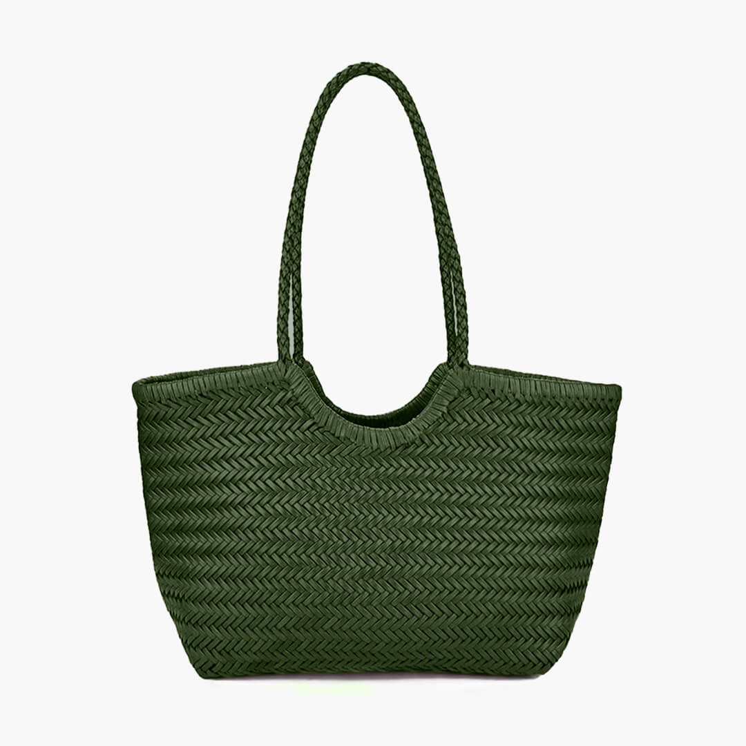 ZEYA - Leona Woven Faux Leather Bag