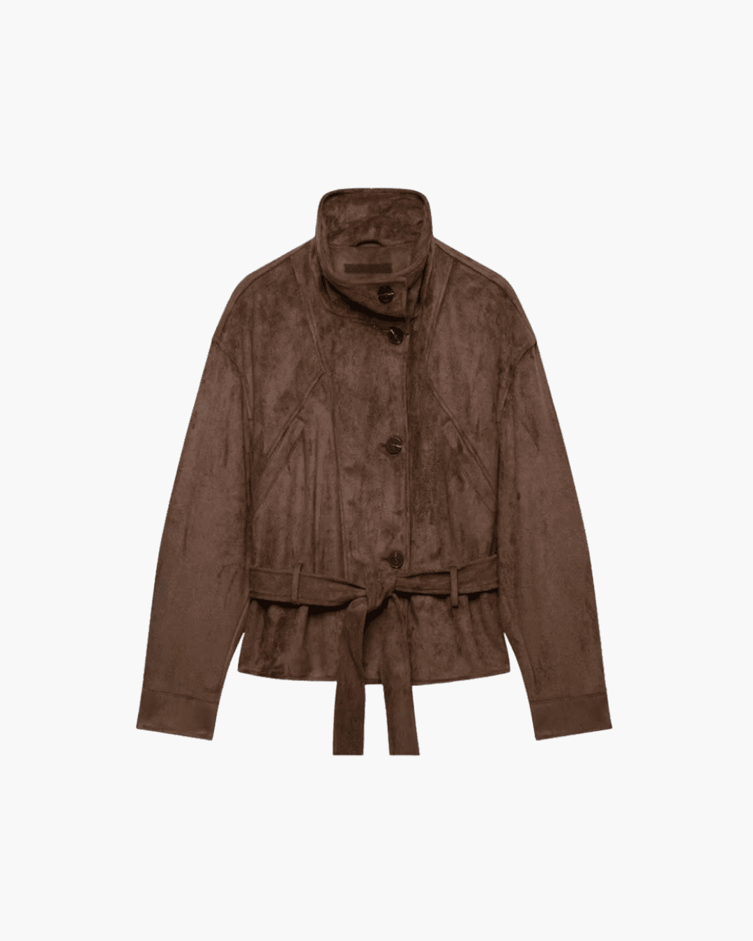 ZEYA - Letty Faux Suede Lace Up Jacket