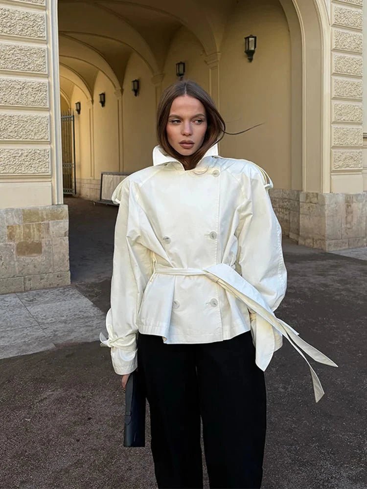 ZEYA - Linda Stand Collar Trench Coat