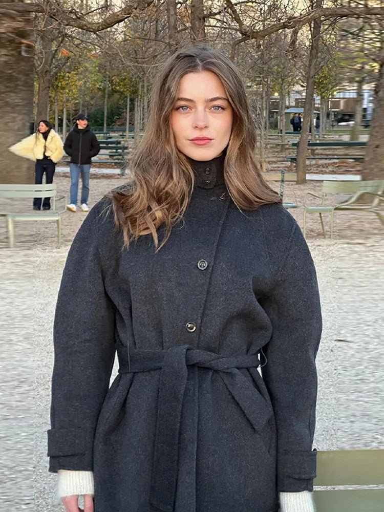 ZEYA - Lindsay Stand Collar Short Coat