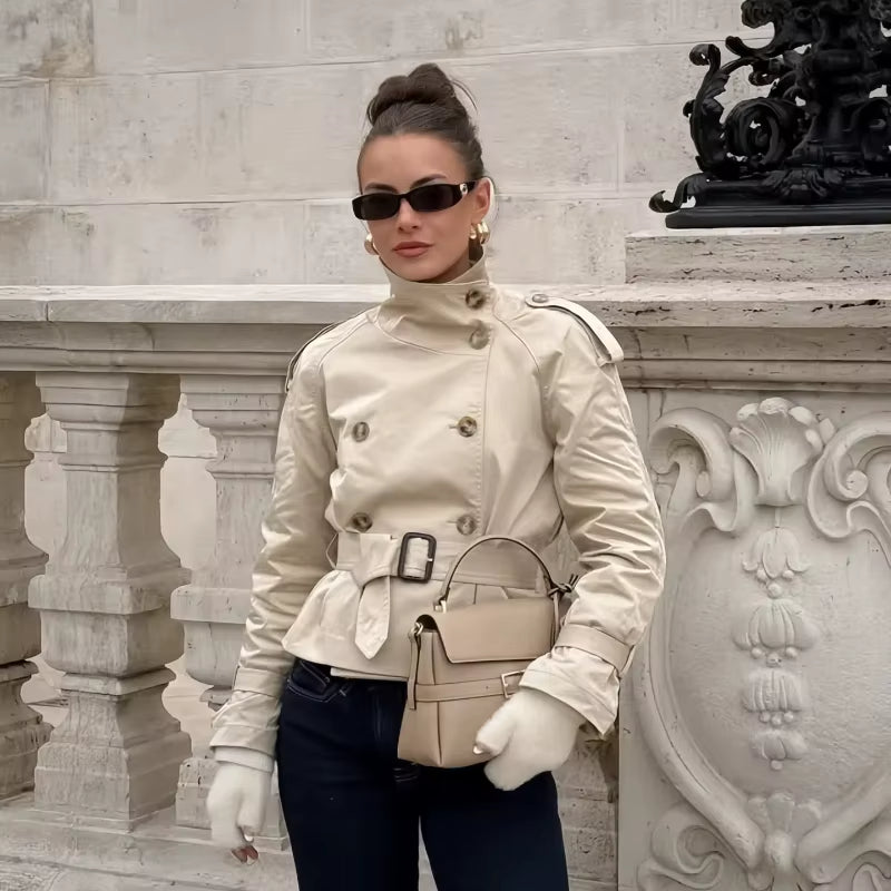 ZEYA - Lisa Cropped Trench Coat