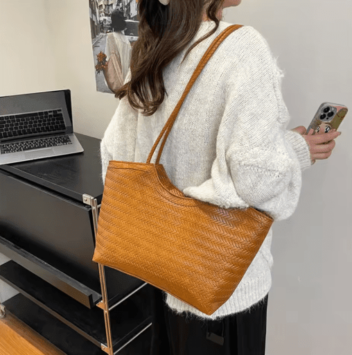 ZEYA - Lisa Textured Weave Handbag