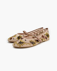 Ballerines Lisbeth Brodées