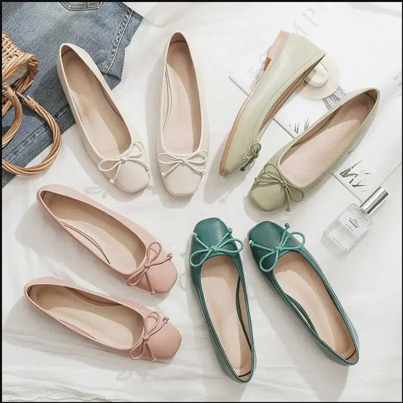 ZEYA - Lola Square Toe Ballet Flats