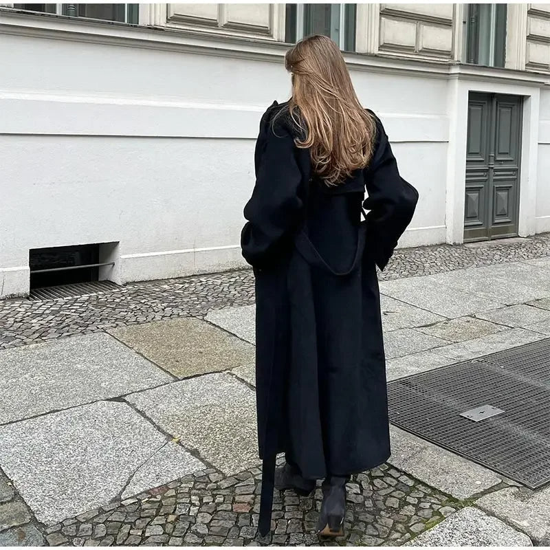 ZEYA - Long black Trench Coat