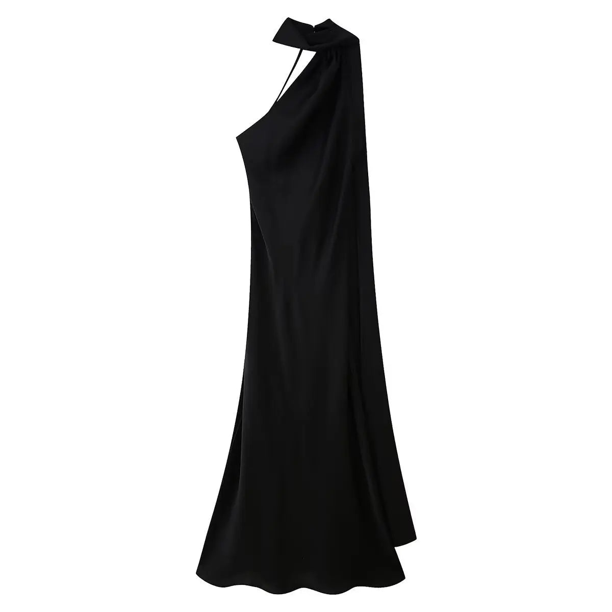 ZEYA - Loredana Halter Silk Satin Maxi Dress