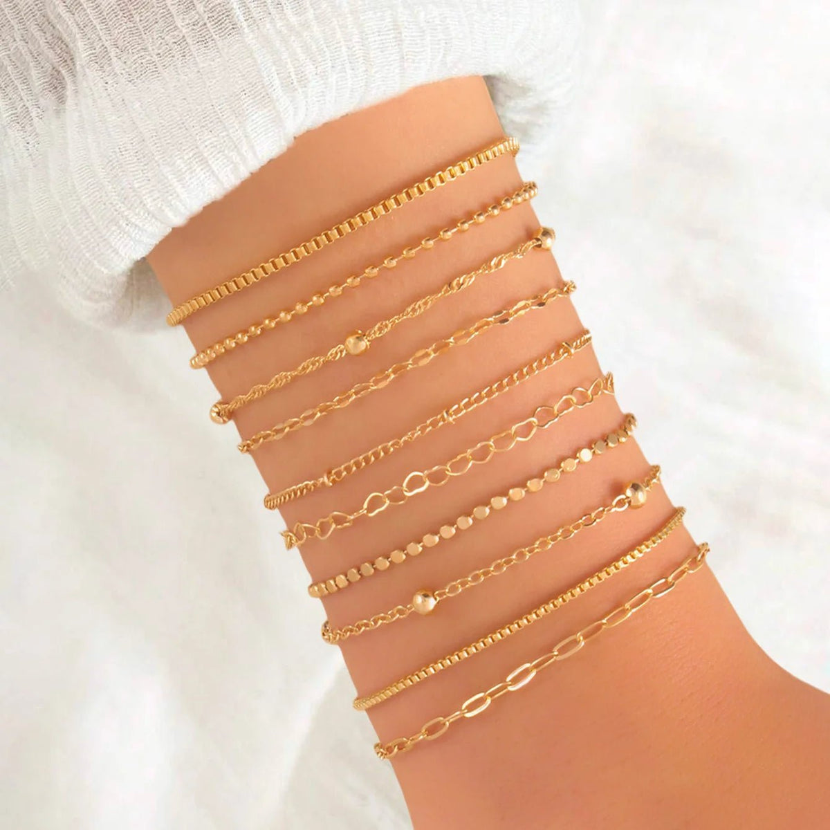 ZEYA - Lucie Snake Chain Bracelet Set
