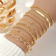 Lucie Snake Chain Bracelet Set