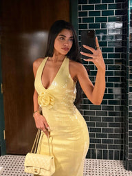 Robe longue à sequins Marge
