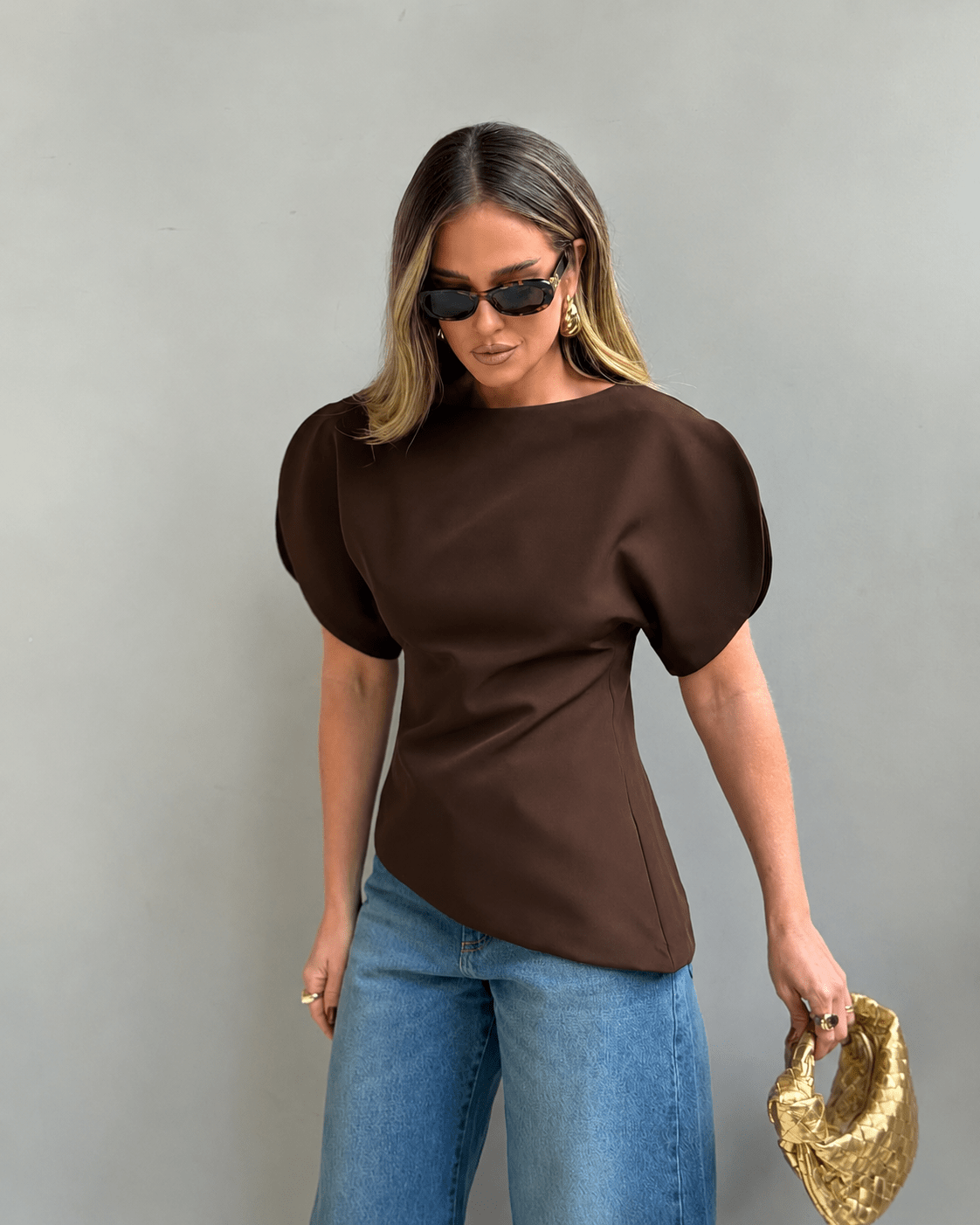 ZEYA - Margot Tricot Balloon Sleeve Top