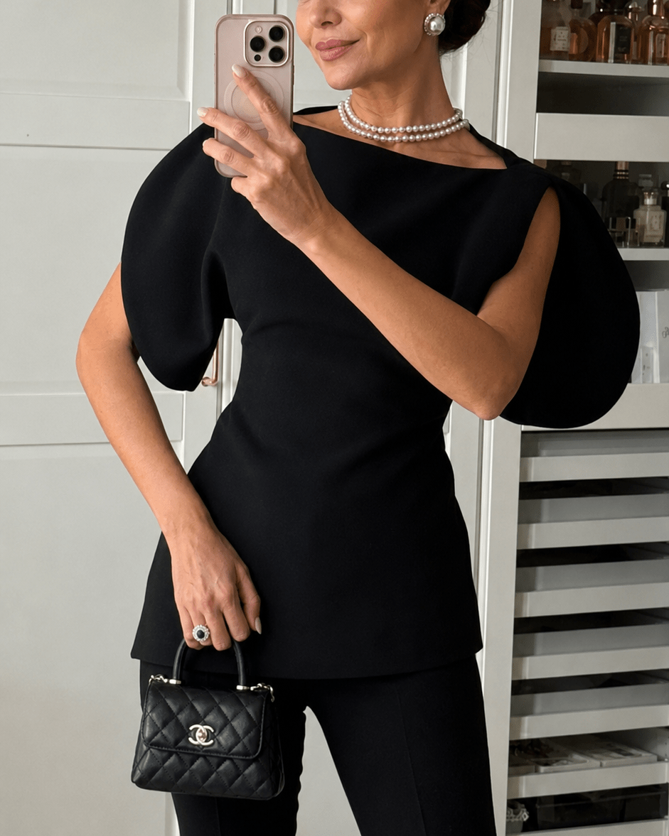 ZEYA - Margot Tricot Balloon Sleeve Top