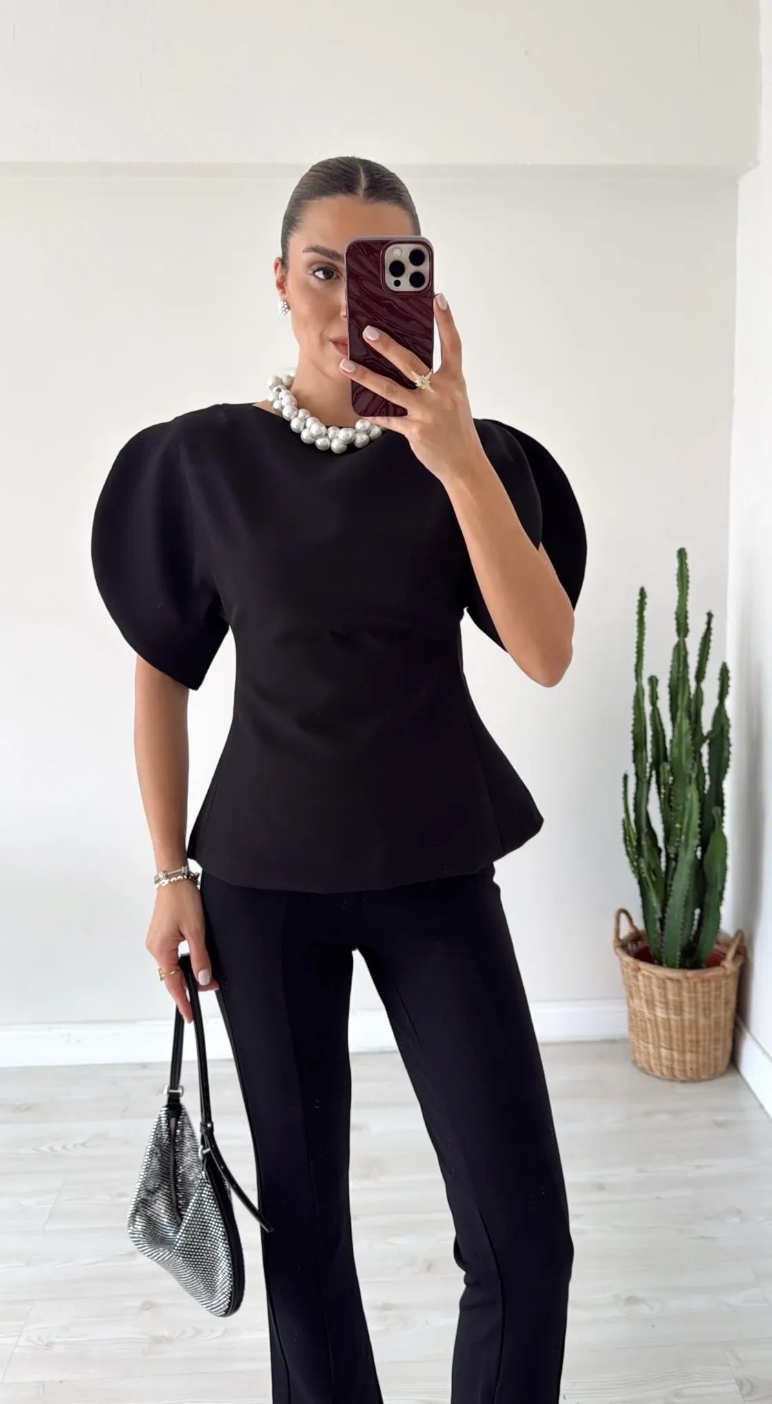 ZEYA - Margot Tricot Balloon Sleeve Top