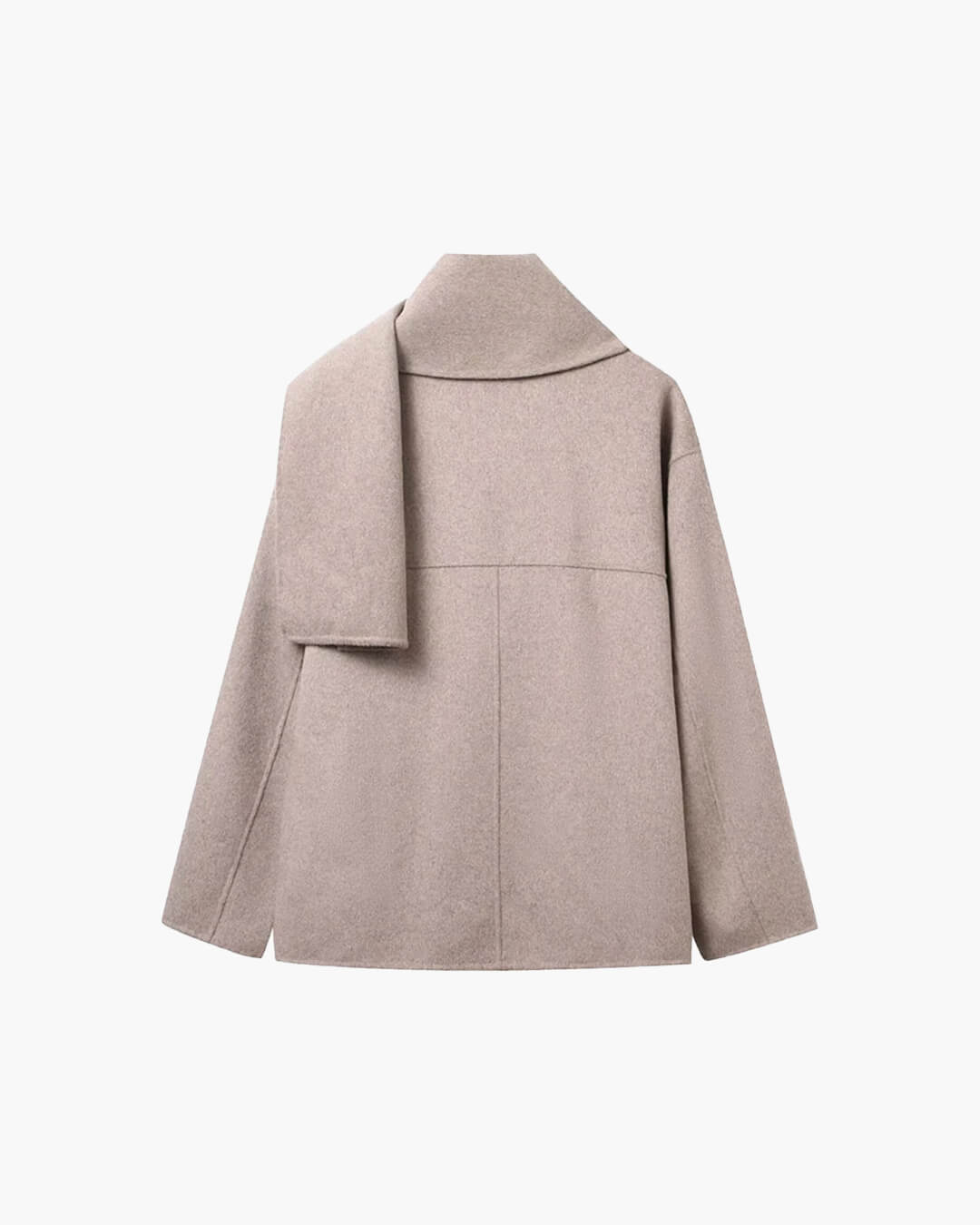 ZEYA - Marisol Faux Wool Coat with Scarf