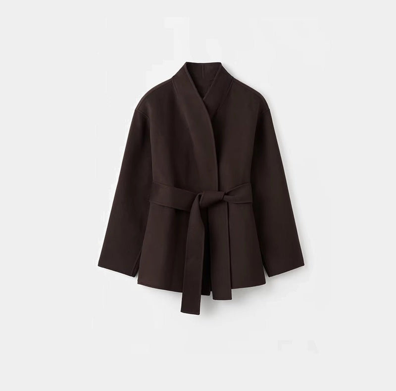 ZEYA - Mary Belted Oversized Wrap Coat