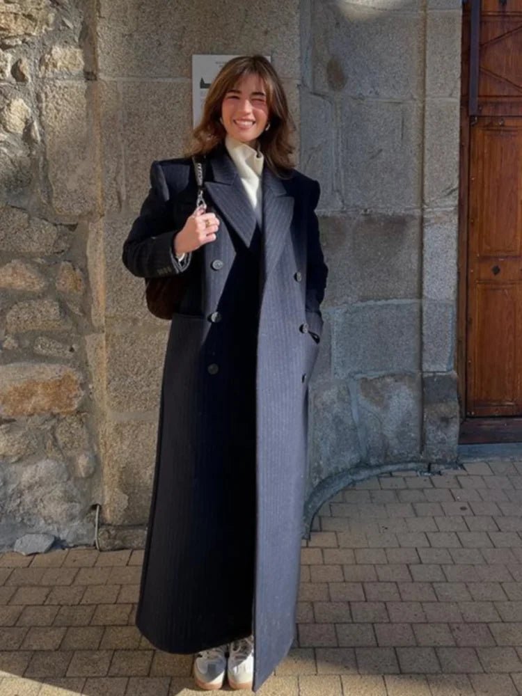 ZEYA - Mary Double Breasted Long Coat