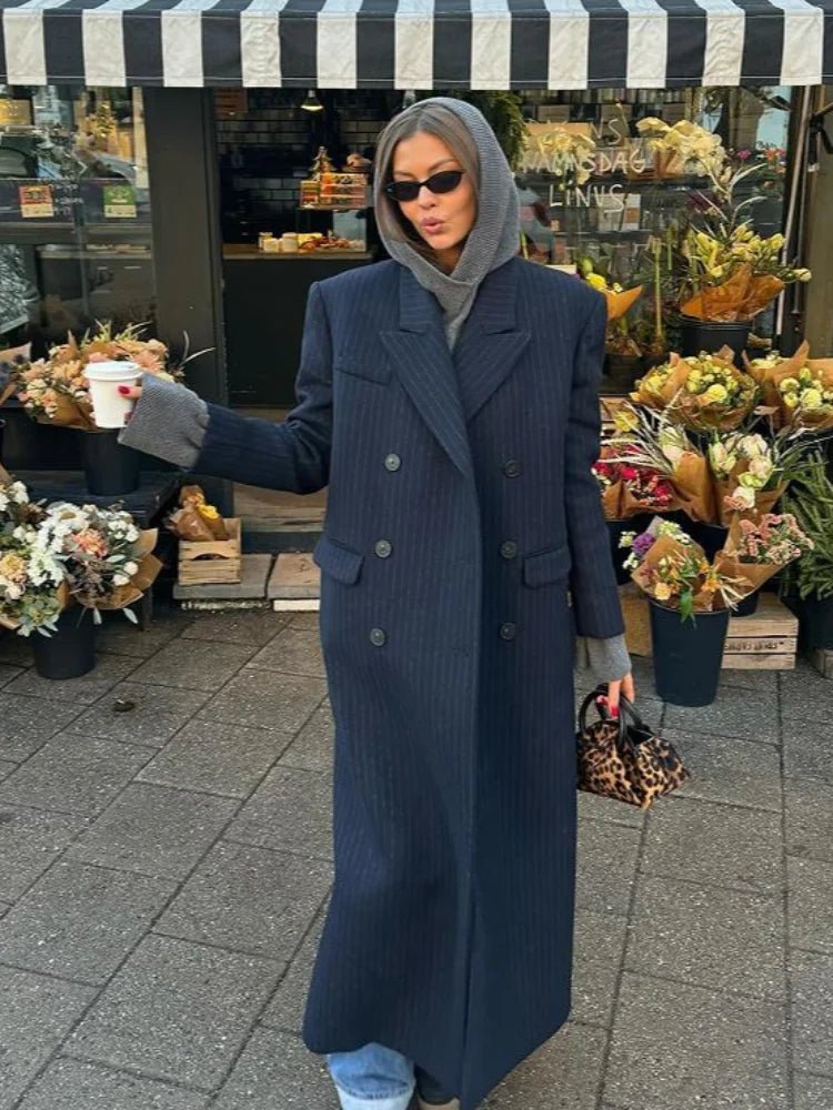 ZEYA - Mary Double Breasted Long Coat