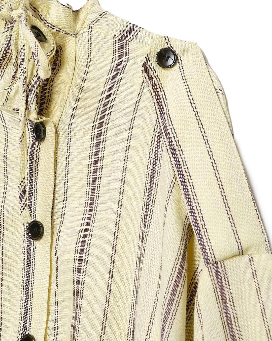 ZEYA - Melanie Striped Stand Collar Jacket