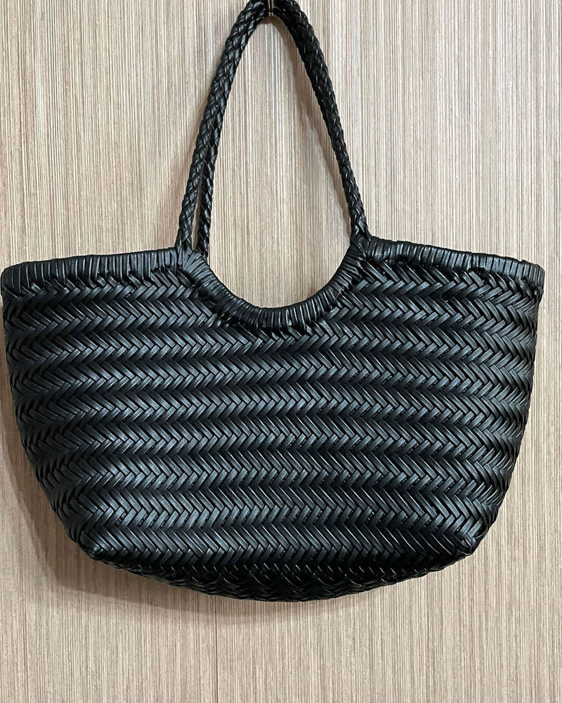ZEYA - Melisande Woven Leather Tote Bag