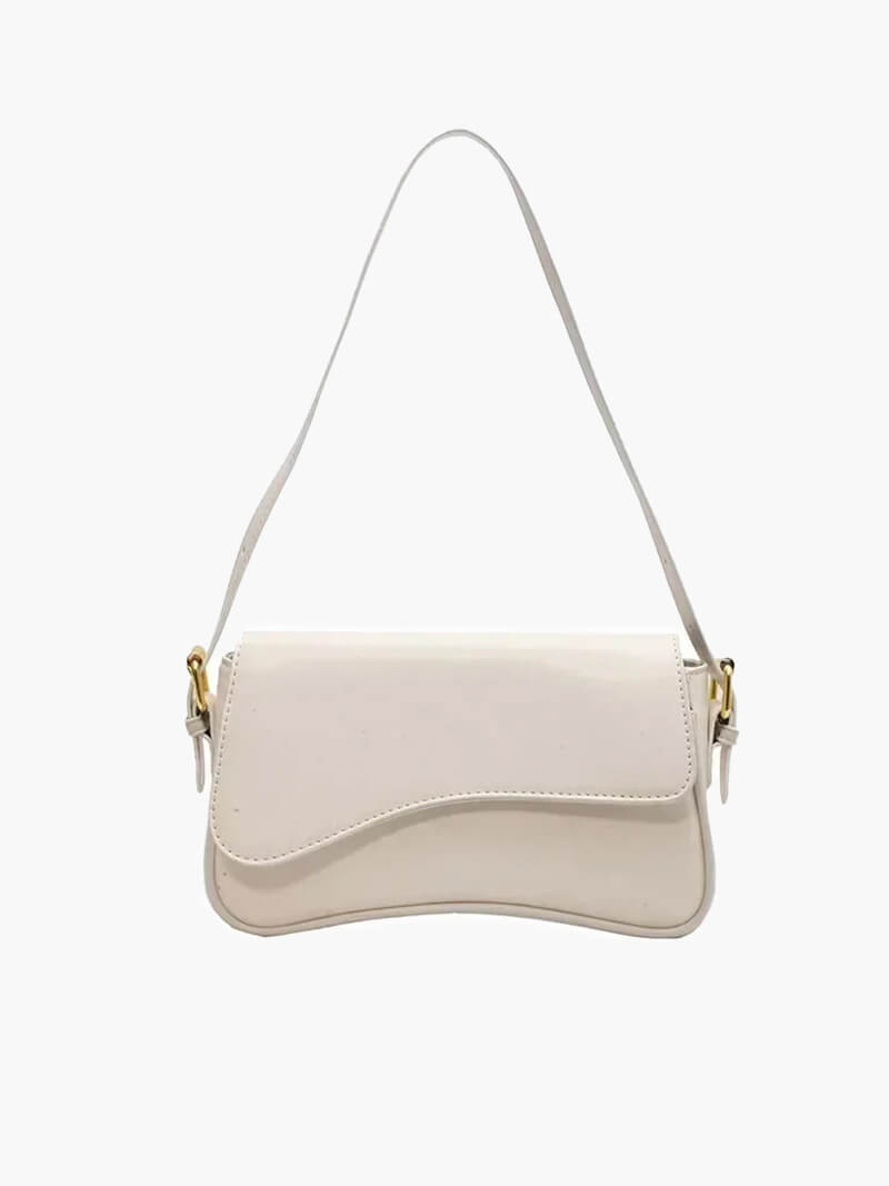 Zeya - Mila Shoulder Saddle Bag White Regular