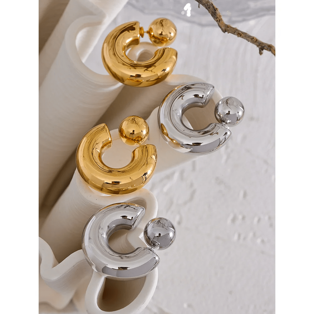 ZEYA - Milena Chunky Hoop Earrings