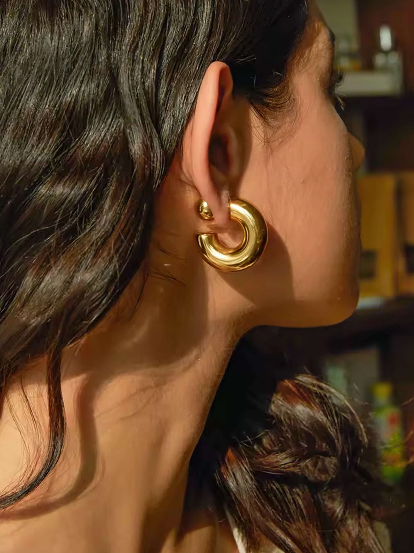 ZEYA - Milena Chunky Hoop Earrings