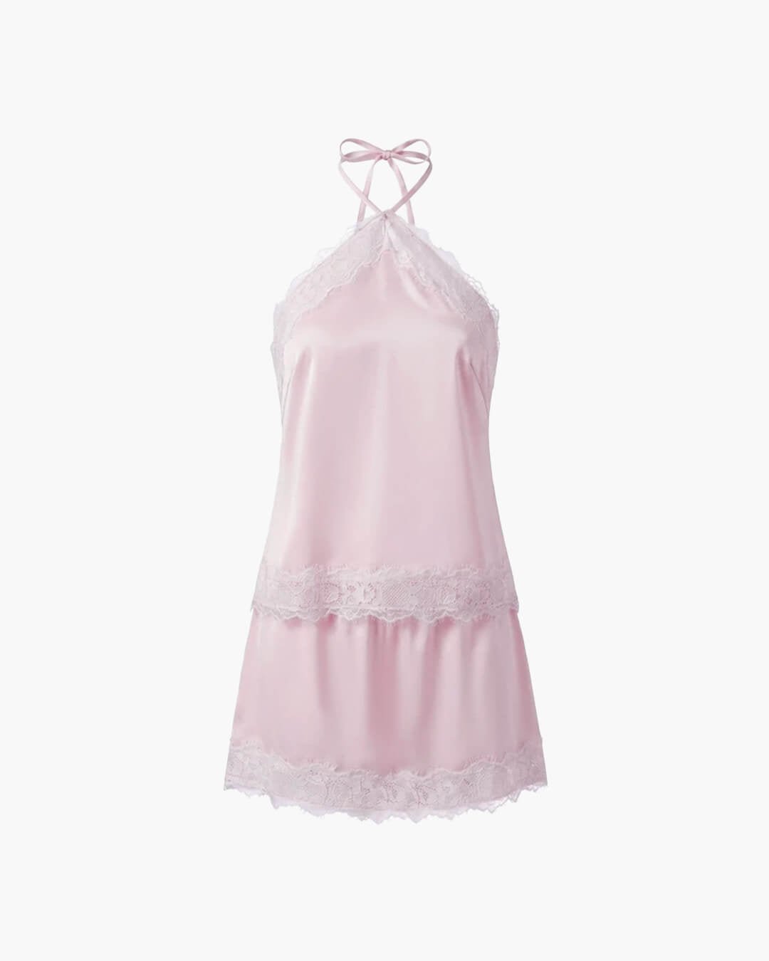 ZEYA - Miranda Satin Halter Two-Piece Set