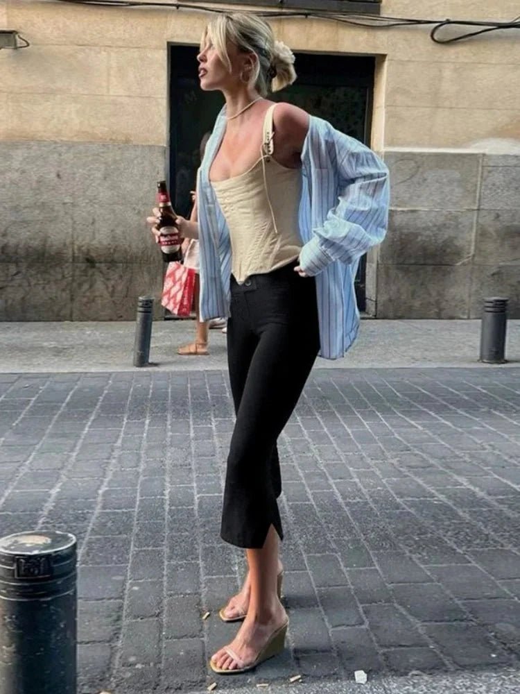 ZEYA - Moira Black Capri Pants
