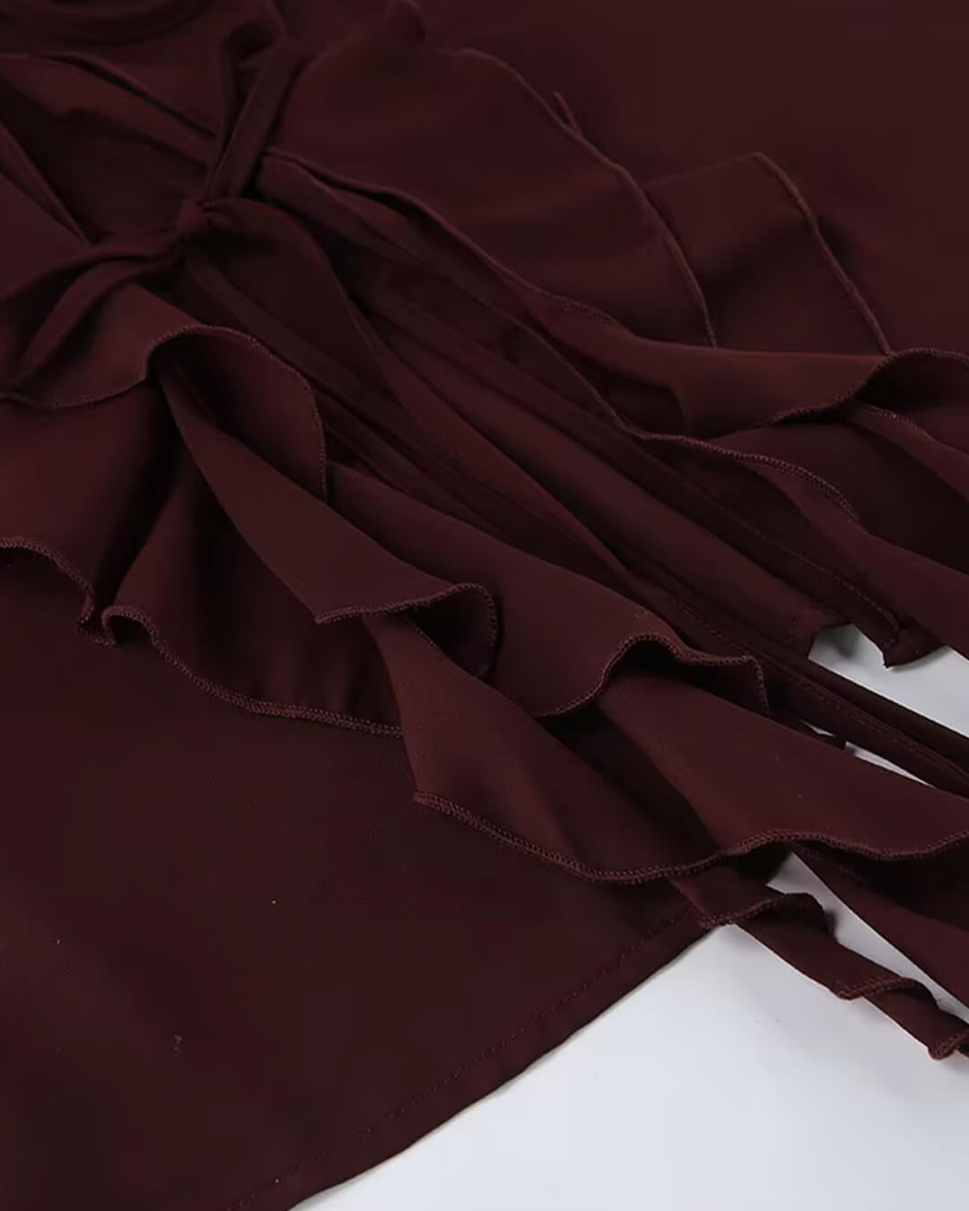 ZEYA - Monica Tie Neck Ruffled Blouse