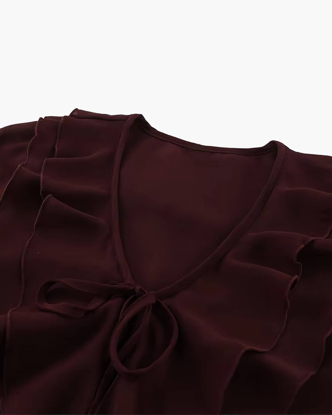 ZEYA - Monica Tie Neck Ruffled Blouse