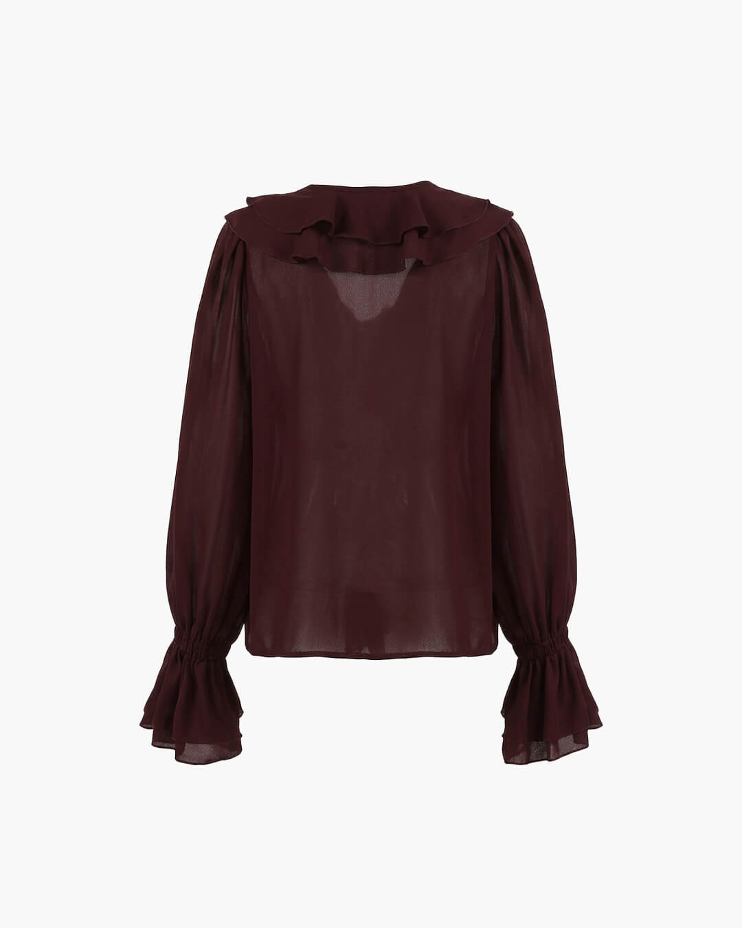 Blouse Monica à col noué et volants