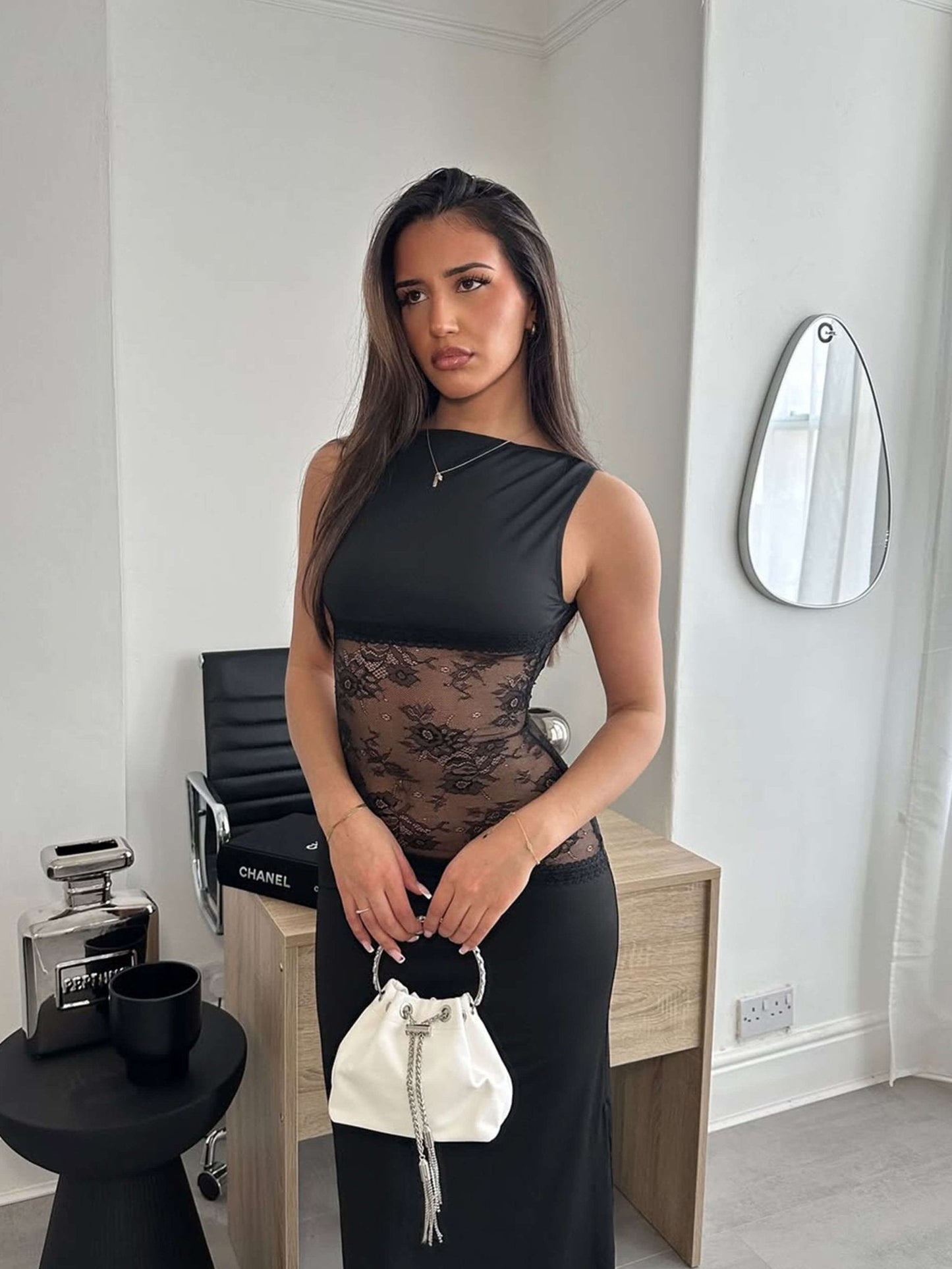 ZEYA - Nancy Maxi Dress with Lace Details